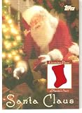2007 Topps Santa Claus Baseball Card # 17 Relic (Piece of Santa's Suit) (Original Design) / Shipped in a Protective Screw Down Display Case
