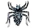 Jet Black Crystal Rhinestone Creepy Scary Spider Insect Bug Pin Costume Brooch