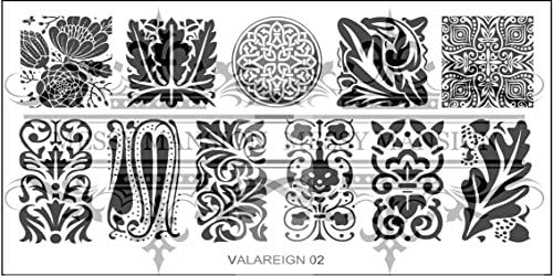 MESSY MANSION VR02 Nail Art Stamping Plate