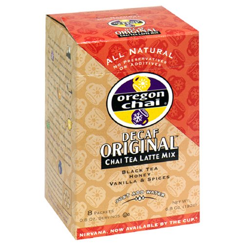 Oregon Chai Decaf Tea Latte Mx, 6.4-Ounces (Pack of 6) by Oregon Chai
