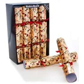 Deluxe Christmas Crackers (Box of 8): Concerto - Gold