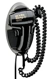 Andis 30220 Hangup 1600W Hair Dryer with Cord Hanger, Black