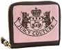 Juicy Couture Heritage Crest Zip wallet,Pink Nardels,one size