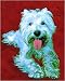 Westie Art Print on Canvas