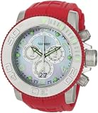 Invicta Men’s 0860 Pro Diver Collection Sea Hunter Chronograph Red Polyurethane Watch