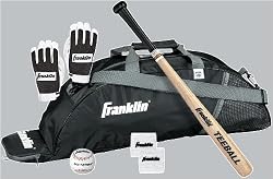 Teeball Starter Baseball Equipment Bag Set by Franklin Sports