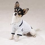 MEDIUM - Paw Harbor Polo Sailor Dog Shirt