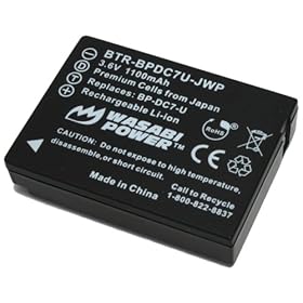 Kinamax 1100mAh BP-DC7 / BP-DC7-E / BP-DC7-U Replacement Battery for Leica V-Lux 20 - Premium Japanese Cells