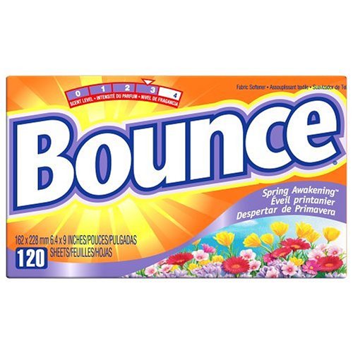Bounce Fabric Softener Sheets, Spring Awakening Scent, 120-Count Boxes (Pack of 3)
