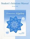 Students Solutions Manual for use with Elementary Algebra