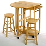 IMAGE OF Beechwood Breakfast Bar Set - Winsome 89332