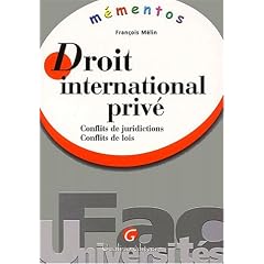 M�mento Droit international priv�