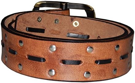 GetRey Mens 40mm formal Tan Leather Belt - Size - 30