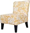angelo:HOME Davis Armless Side Chair, Butterscotch and White Floral
