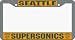 Seattle Supersonics License Plate Frame