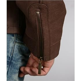 Leather Motorcycle Jacket - Men's Cowhide Leather Motorcycle Jacket