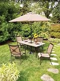 ACE Hardware- AGIO SHANGHAI MK9061-T06-14 LIVING ACCENTS VERONA 9' MARKET UMBRELLA