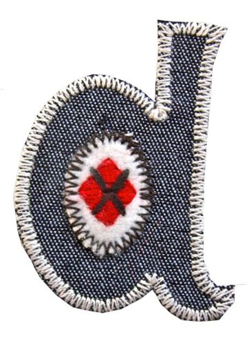 broderie de-TrickyBoo d101: 4-5cm - -broderie de-alphabet cutom broderie patch-patch brode alphabet-mode lettre de broderie patch-2013 lettre de broderie correctifs pour les vetements