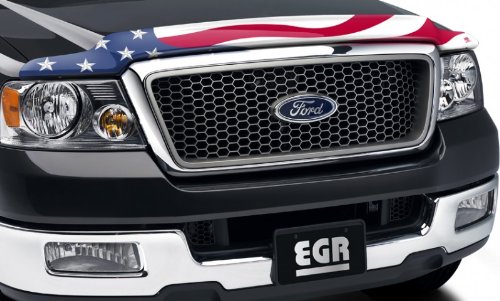 EGR Super Guard Hood Shield Bug Deflector US Flag PatriotWavyFordF250+1999 to 2007SuperDuty