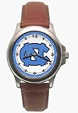 North Carolina Tar Heels NCAA Women's Rookie Watch with Brown Leather Band