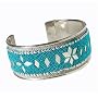 Mirror Work Ethnic Cuff Bracelet