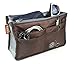 HOXIS Purse Organizer Insert Handbag Organzier Bag in Bag .(Brown)