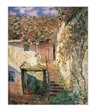 Claude Monet - Die Treppe Poster Kunstdruck (50 x 40cm)