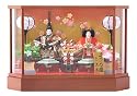 【価格.com 数量限定第1位MVP記念品】久月 雛人形 ひな人形 (9350) 親王飾り ケース飾り よろこび雛 オルゴール付 h243-k-4-37 【2012年度新作】【人形の久月×人形屋ホンポコラボモデル】