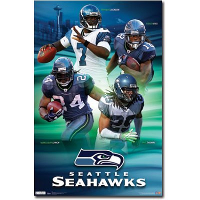 (22x34) Seattle Seahawks Team Sports Poster Print