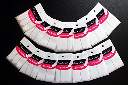 Imagen 4 de 14 hojas patrón múltiple colección caja de la extremidad guías sticker blanco // 14 sheets Multiple Pattern Collection Nail Art Tip White Sticker Guides