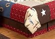 Wild West Cowboy Western Horse Queen Kids Childrens Bed Skirt by JoJo Designs