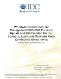 Review IDC Research  / Worldwide Secure Content Management 2005-2009 Forecast Update and 2004 Vendor Shares: Spyware, Spam, and Malicious Code Continue to Wreak Havoc