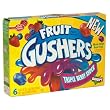 Fruit Gushers Fruit Flavored Snacks, Triple Berry Shock, 6-Count Pouches (Pack of 12)