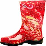 Sloggers 5004RD09 Women's Paisley Tallboot, Red, Size-9