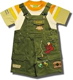 Sesame Street ELMO Gone Fishing 2 piece shortall set for toddlers