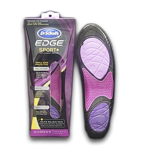 Dr Scholls Edge Sport + Performance Insoles for Women (Large (Shoe Size 8.5-11))