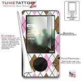 Microsoft  Zune TM (Original 30 gig) Skin Argyle Brown And Pink WraptorSkinz TM Kit by TuneTattooz TM