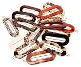 France Luxe Mini Oval Barrette on Tige Boule - Classic