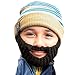 Beard Head Kid Roro Beard Beanie - Knit Hat and Fake Beard for Kids and Toddlers Black