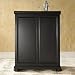 Crosley Furniture Alexandria Expandable Bar Cabinet in Black Finish