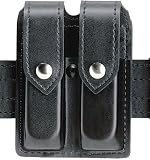 Safariland Duty Gear Glock 19 Hidden Snap Double Handgun Magazine Pouch (Plain Black)