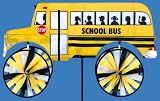 School Bus Outdoor Windspinner