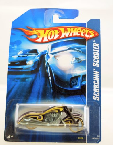 Hot Wheels - 2006 - Scorchin' Scooter - Purple Yellow - #183 223 - Limited Edition - Collectible 1:64 Scale