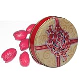 1.75 lb Red Pistachios Tin - Red Bow