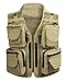 Men's 17 Pockets Mesh Water Resistant Fishing Photography Vest