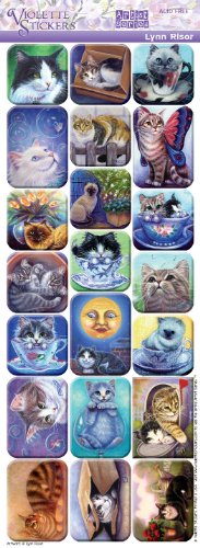 Violette Stickers Lynn Risor Cats