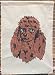 poodle16 - Chocolate Poodle Outdoor Appliqued Flag 28 x 40