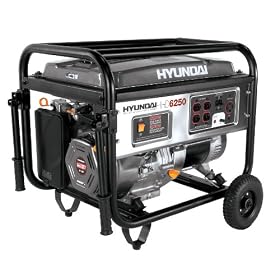 Hyundai HHD6250 6250-Watt 4-Stroke Portable Heavy Duty Generator by Hyundai