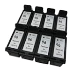 8 Pack. Refurbished Cartridges for HP 96. Includes Refurbished Cartridges for 8ea HP 96.