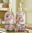 Cherry Blossom & Butterflies Dispensers W/ Caddy by Winston Brands